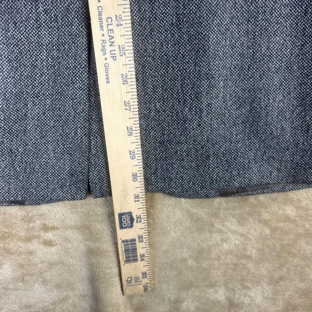 Brooks Brothers 346 Mens Gray‎ Herringbone Two Button Blazer Sport Coat Jacket - Picture 6 of 11